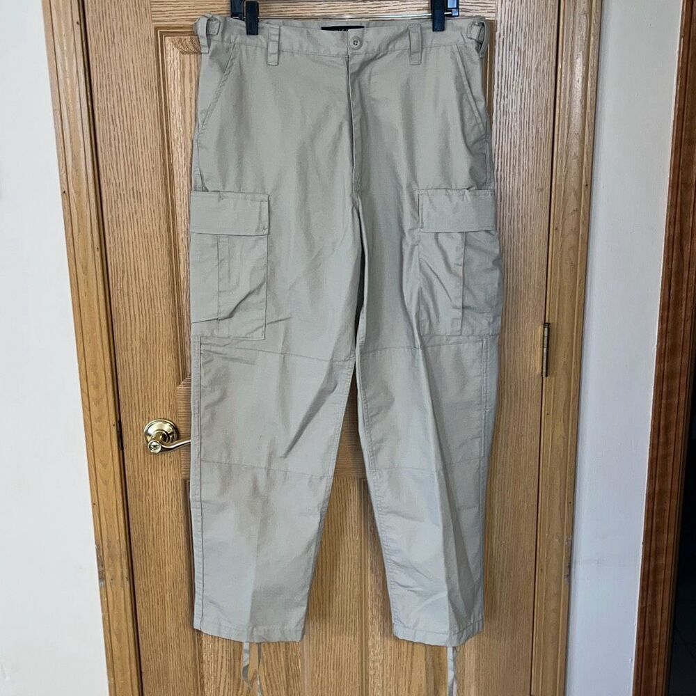 Mission Made Khaki Cargo Tactical Pants Medium
